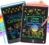 Lcd-schrijfbord, 2 stuks, 30,5 cm (12 inch), kleurrijk beeldscherm, schrijfbord, lcd elektronisch tekenbord voor kinderen, uitwisbare tekst, met afsluitbare wisknop, kinderspeelgoed vanaf 3 jaar