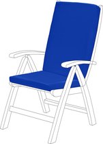 Garden High Back Chair zitkussen | Outdoor Indoor zitkussen | waterafstotend materiaal | zacht, duurzaam en comfortabel | veilige banden | licht en eenvoudig te reinigen (blauw)