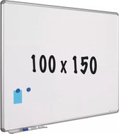 Whiteboard Petersen - Emaille staal - Wit - Magnetisch - 100x150cm