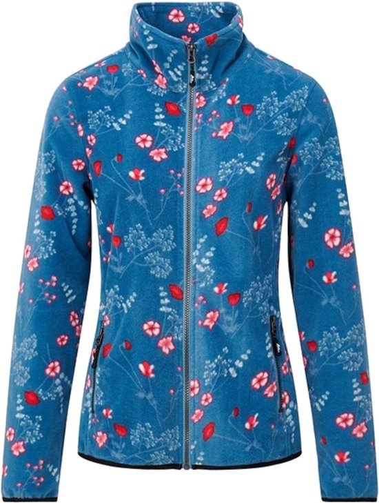 Foto: Nordberg floor fleece vest dames blauw melange maat l