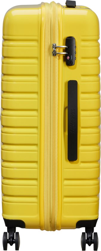 American Tourister Reiskoffer - Flashline Pop spinner (4wielen) 67/24 uitbreidbaar - Lemon Yellow - 3.5 kg