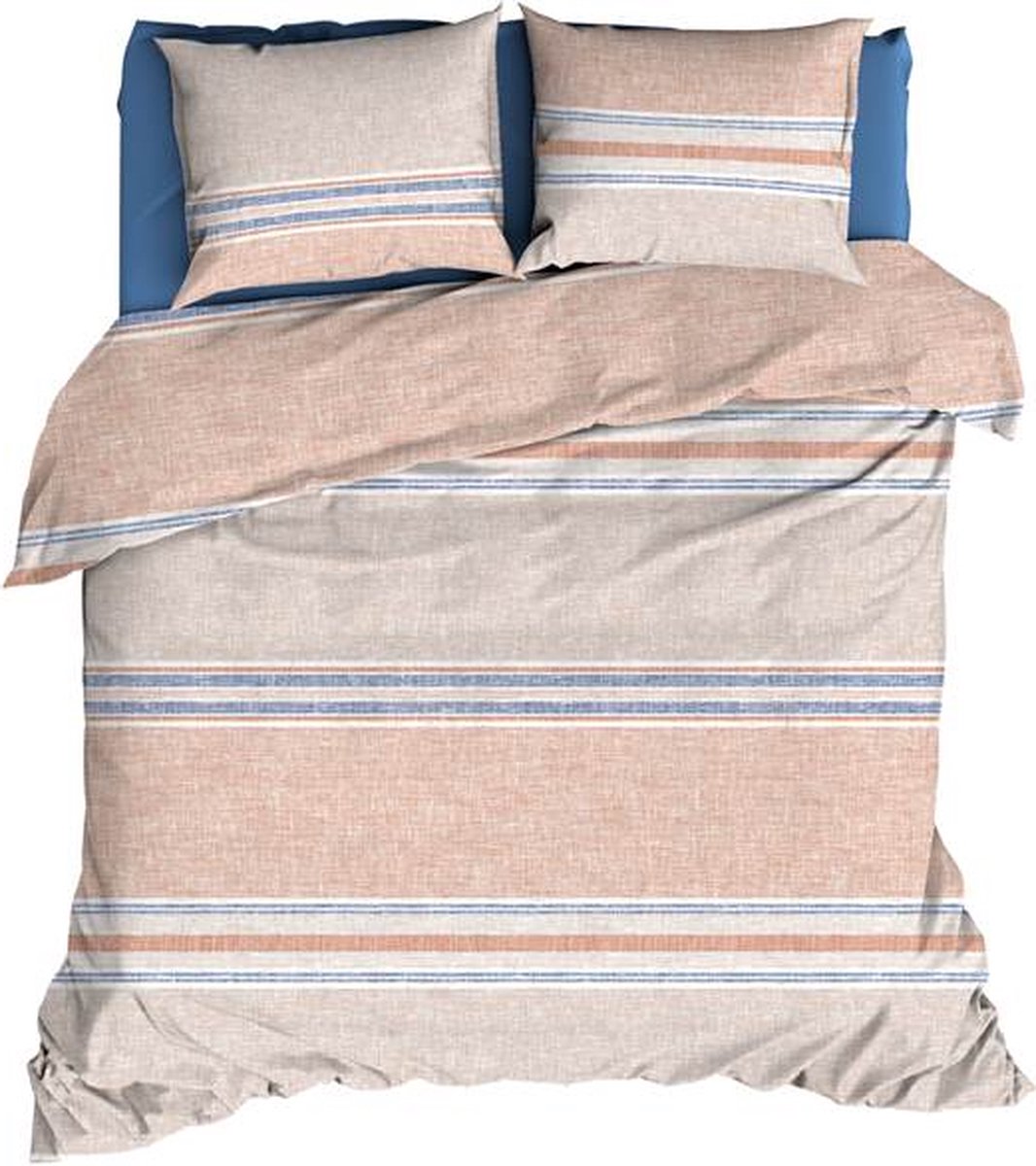 Romanette Alfie Dekbedovertrek - Extra breed - 260x200/220 cm - Terra