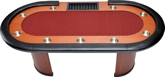 NORTH Nevada Pokertafel Rood 10 Personen