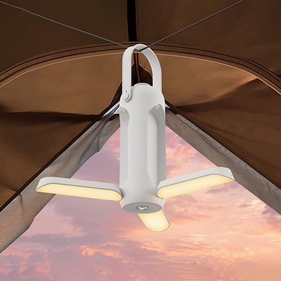 Meedeer Camping Lamp-4 modi(wit licht/warm wit/schemering/SOS)- inklapbare hangende campinglamp-met instelbare helderheid-oplaadbare waterdichte lantaarn-Kampeerlamp-Camping accessoires-Kamperen en outdoor — afbeelding 2