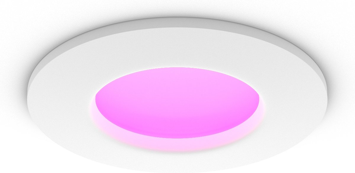 Philips Hue inbouwspot dun - wit en gekleurd licht - Ø90mm - wit — afbeelding 2