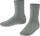 FALKE Catspads antislip noppen katoen merinowol huissokken kinderen grijs - Maat 27-30