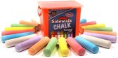 Chalk City Sidewalk Glitter Chalk, Jumbo Chalk, Non-Toxic, Washable, Art Set (20-Count)