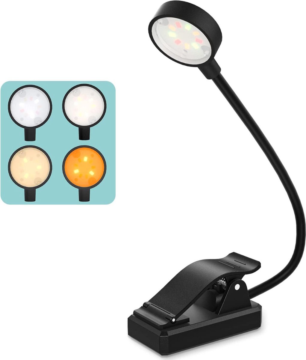 Leeslampje voor Boek - USB Leeslampje - Leeslamp - Boek Licht - Boekenklem - Boeklamp