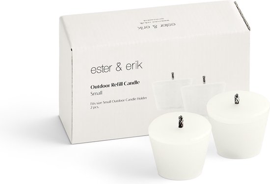 Ester & Erik | Outdoor Refill Candle | 2 PCS | For Outdoor Candle Holder Small
