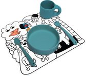 Omy Magic Water placemat set van 2 placemat + 1 waterstift Dinos