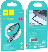 HOCO - Adaptateur USB-C vers Lightning Femelle - 15 cm - Blauw Foncé