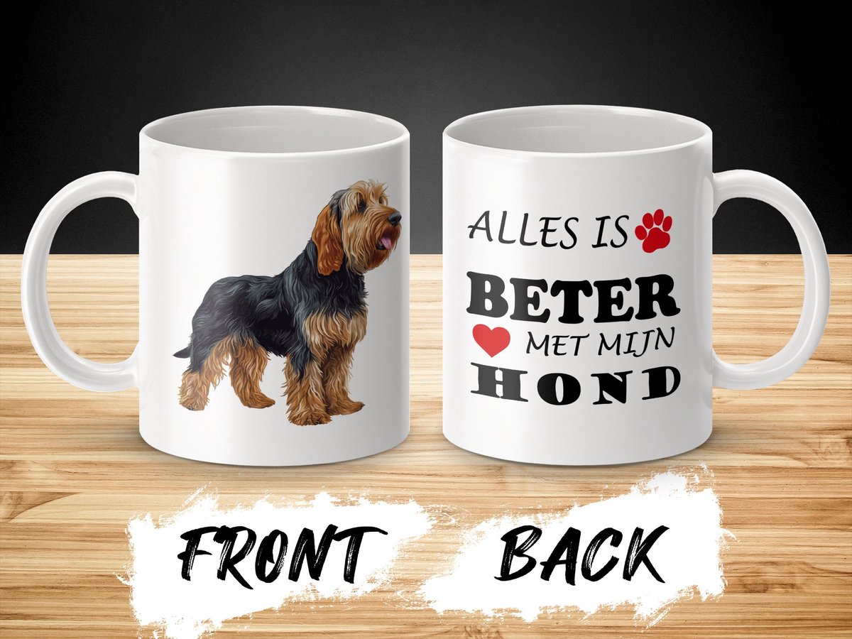 Mok Otterhound Alles is beter met mijn hond - dog - doglover