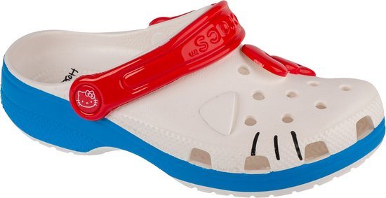 Crocs Classic Hello Kitty Iam Kids Clog 209454-100, Enfants, Wit, Slippers, taille: 29/30