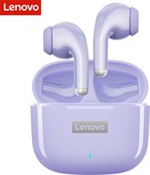Lenovo Livepods LP40 Pro Wireless Bluetooth 5.1 Earbuds - Volledig Draadloos In-Ear Oordoppen - Siliconen Oordopjes - Universeel Apple/Samsung/Android/iPhone - Paars