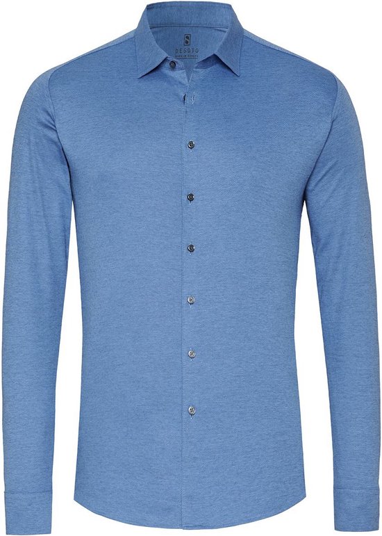 Desoto - Overhemd Kent Blauw - Heren - Maat S - Slim-fit