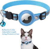 Halsband voor huisdier - Geschikt voor Apple Airtag - Halsband kat - Halsband hond - Blauw -