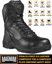 Magnum Stealth Force 8.0 Leer S3 CT CP Zwart Legerkisten