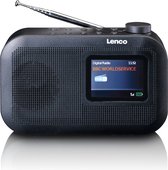 LENCO PDR-026BK - Draagbare DAB+/FM radio met Bluetooth® - zwart