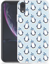 Geschikt voor Apple iPhone Xr Hoesje Pinguins - Designed by Cazy