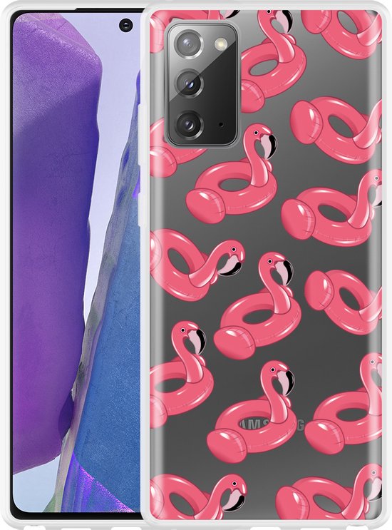 Samsung Inflatable Samsung Galaxy Note 20 Hoesje Inflatable Flamingos - Designed by Cazy ...