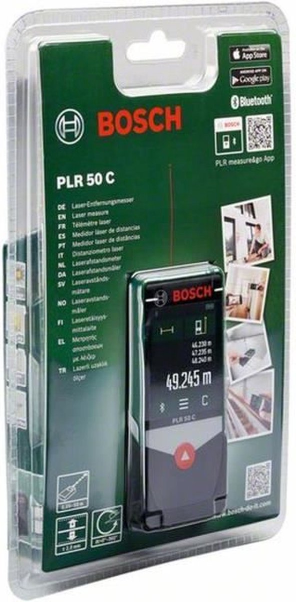Télémètre connecté bluetooth Bosch PLR 50C