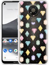 Nokia 3.4 Hoesje Diamonds - Designed by Cazy