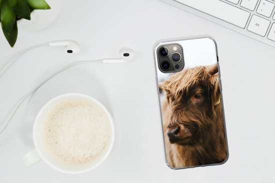 Coque iPhone 13 Pro - Highlander écossais - Animaux - Cornes - Siliconen