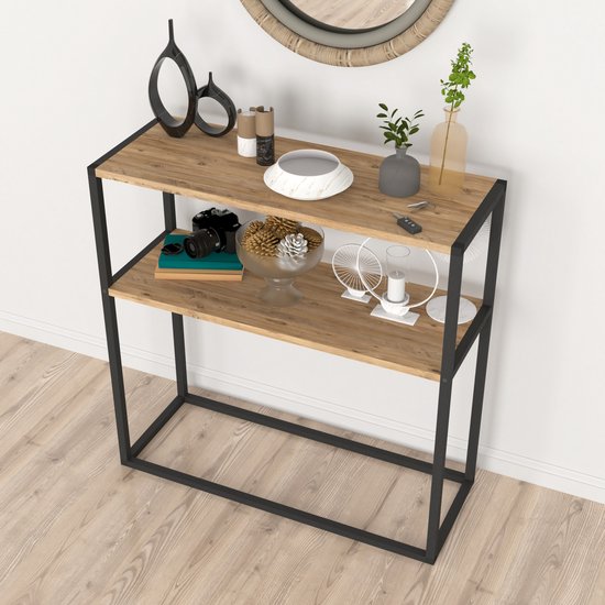 Foto: Console tafel hemsedal sidetable 90x90x33 5 cm eiken