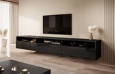 Tiroir de meuble - Meuble TV Antrix - Zwart - 270 cm