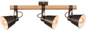 Briloner - Plafondlamp - Plafondspot- vintage retro - 3-vlam - draai- en kantelbare spot - lampen niet inbegrepen - E27 max. 40W - IP20