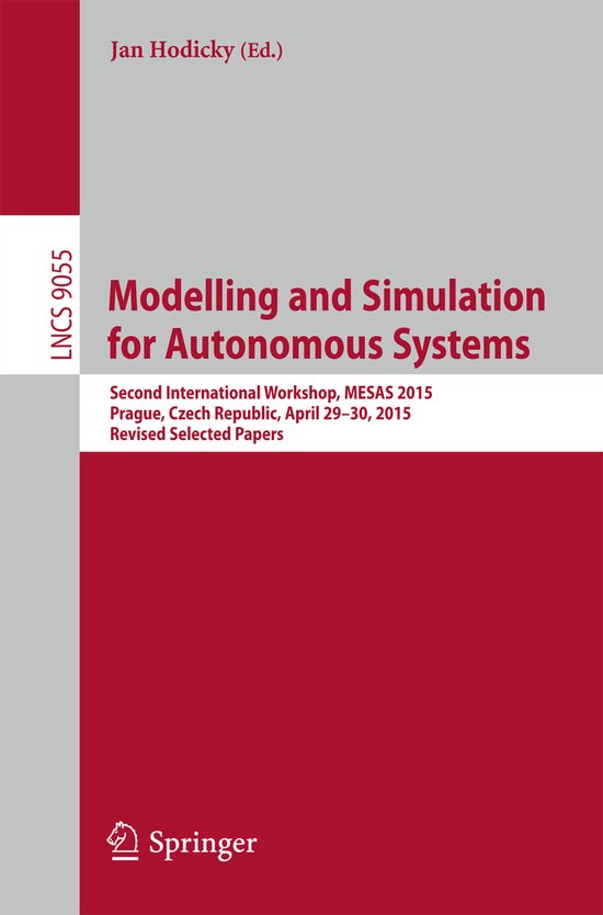 Modelling and Simulation for Autonomous Systems - cover