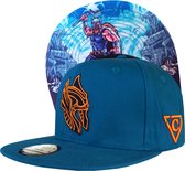 Capiche® Snapback Pet Heren – Thor – Blauw & Oranje – Verstelbaar met Druksluiting – Sportcap – Baseball Cap – Mannen Cap – Noorse Mythologie