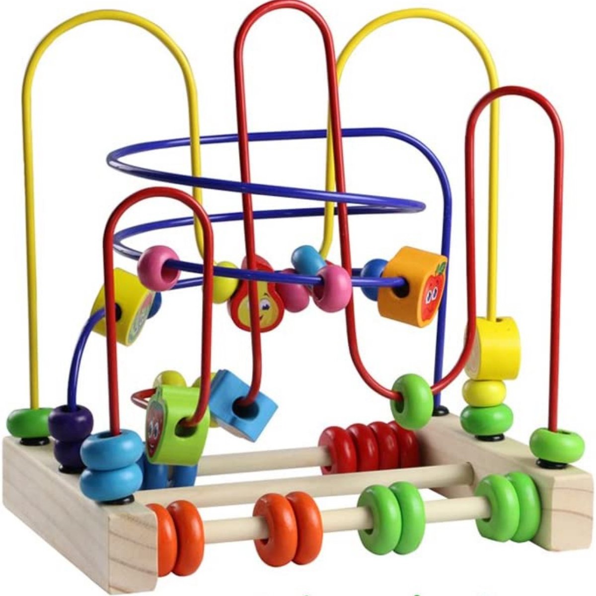 Buxibo Houten Telraam - Diverse Kleuren - Telraam Rekenen - 21,5 x 15 cm - Kinder Speelgoed Rekenrek - Educatief Spelen — afbeelding 2