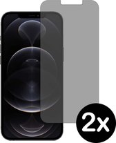 Smartphonica Privacy screenprotector voor iPhone 12 Pro Max tempered glass - 2 stuks geschikt voor Apple iPhone 12 Pro Max