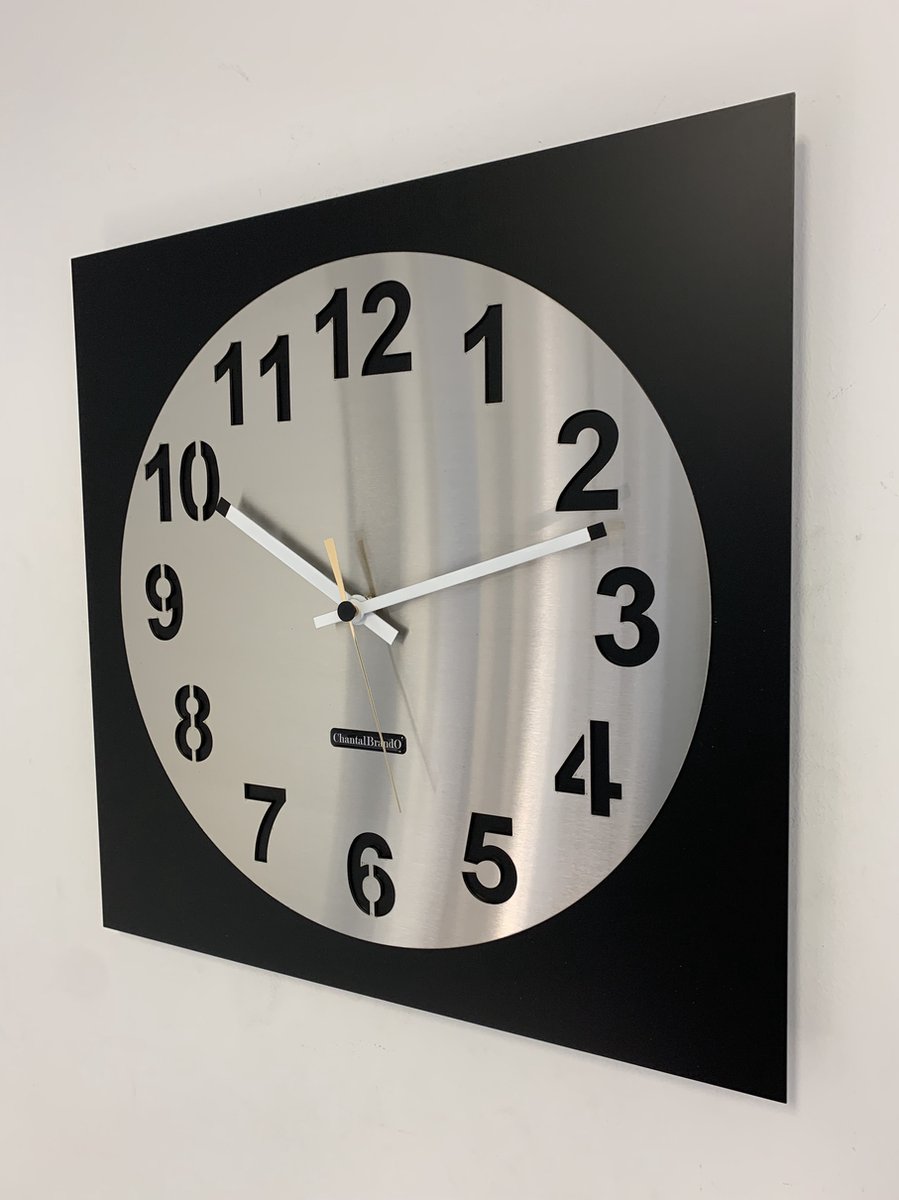 Wandklok ChantalBrandO - AMSTERDAM CARREE - MODERN DESIGN - MADE IN HOLLAND --