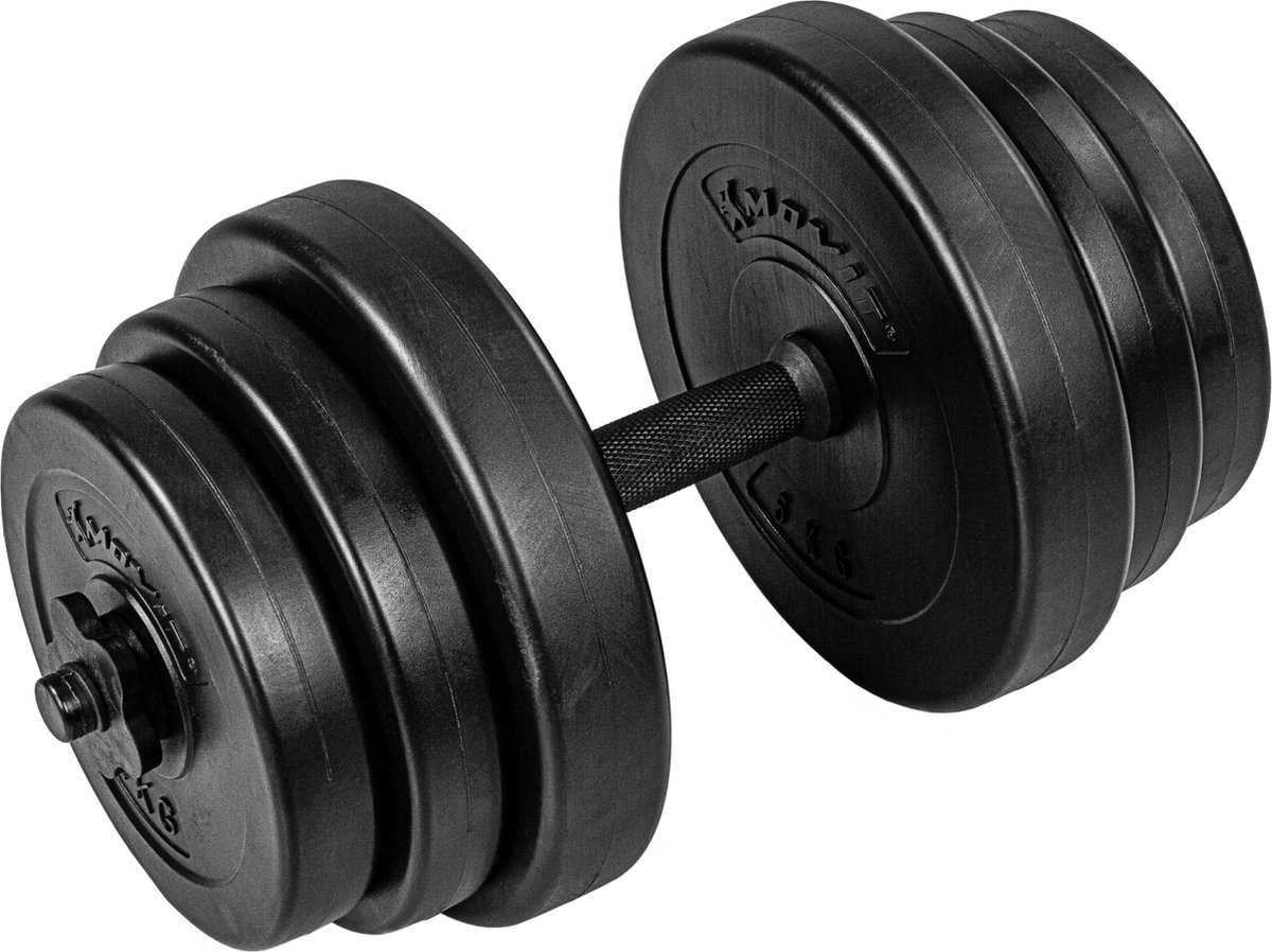 Lot De Poids US Pour Home Gym - Haltères Noires/grises - Open Box (comme Neuf)