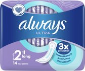 Always - Serviettes hygiéniques Ultra Longues - Taille 2 - 14 Serviettes