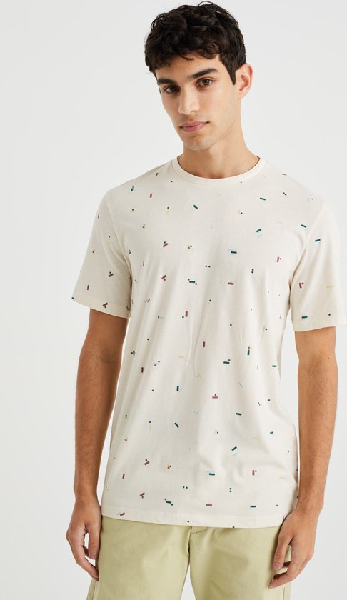 WE Fashion Heren T-shirt met dessin