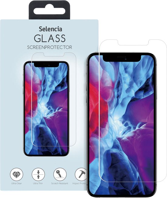 Screenprotector iPhone 12 Pro Max Tempered Glass - Selencia Gehard Glas Screenprotector