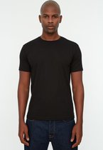 Trendyol TMNSS22TS0271 Volwassenen Mannen T-shirt Single pack - Zwart - L