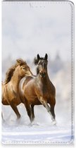 Wallet Book Case Geschikt voor Samsung Galaxy A54 Smart Cover Hoesje Paarden