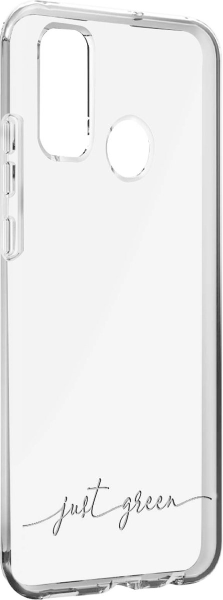 JUST GREEN, Beschermhoes voor Huawei P Smart 2020 Infinia Recyclebaar, Transparant