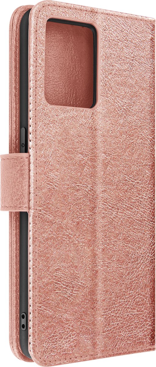 Geschikt voor Oppo Reno 7 Bookcover Video Support Functie champagne