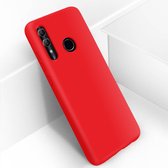 Geschikt voor Huawei P Smart 2019/Honor 10 Lite siliconen case semi-rigide Soft-touch rood