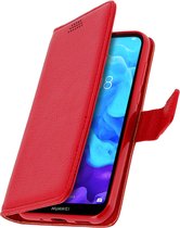 Cover Geschikt voor Huawei Y5 2019/Honor 8S Flip Wallet Stand Video rode