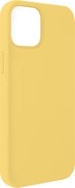 Convient pour Apple iPhone13 coque Siliconen avec finition Soft-touch jaune