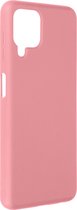 Geschikt voor Samsung Galaxy A22/M32/M22 hoesje Siliconen met Soft-touch afwerking roze