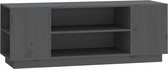 vidaXL Meuble TV Gris 110 x 35 x 40,5 cm Bois de pin massif