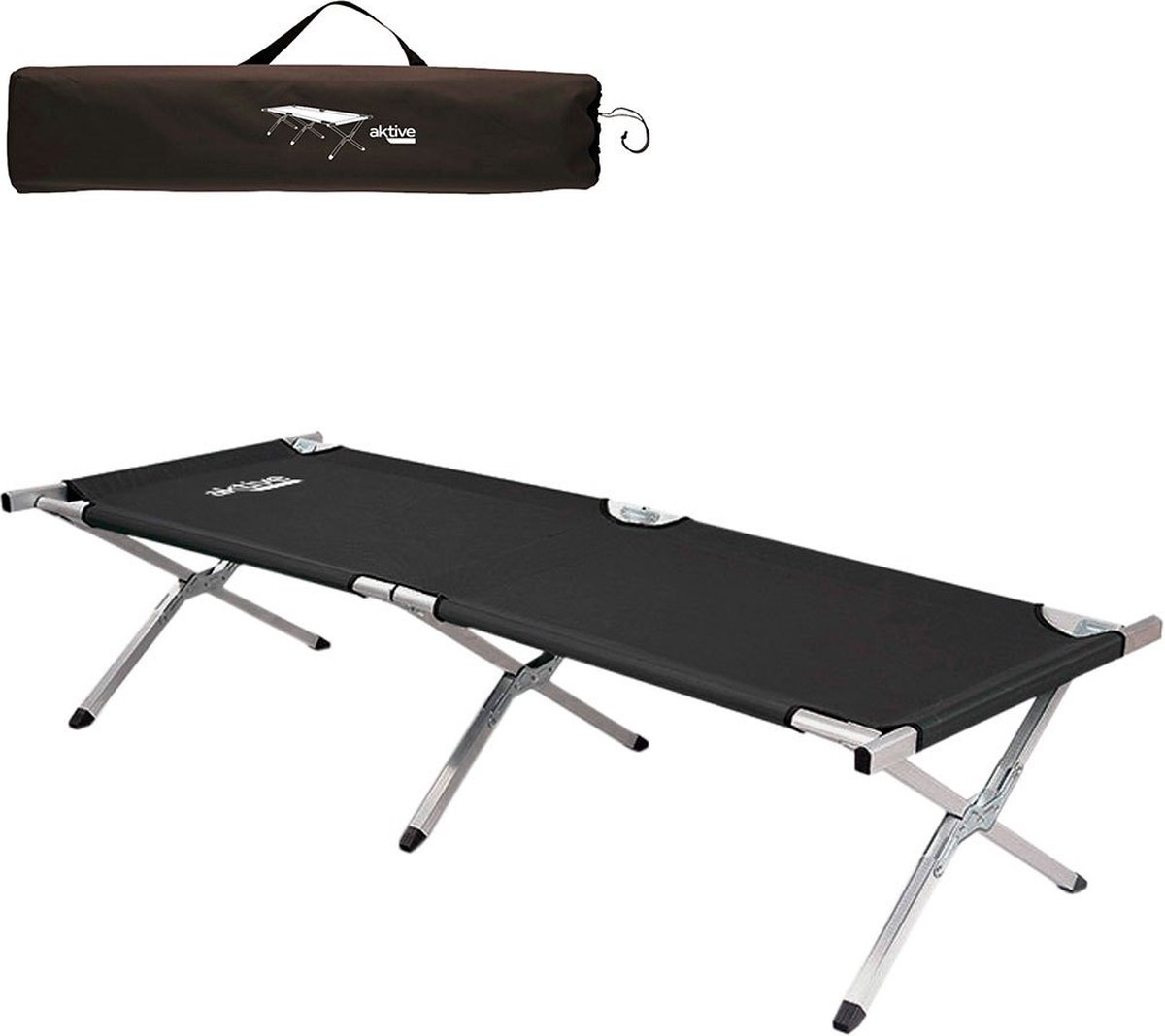 Aktive 190x64 Cm Campingbed Zwart