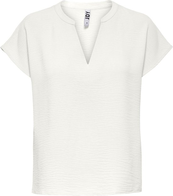 Jacqueline de Yong T-shirt Jdylion S/s Top Wvn Noos 15249287 Cloud Dancer Dames Maat - 36